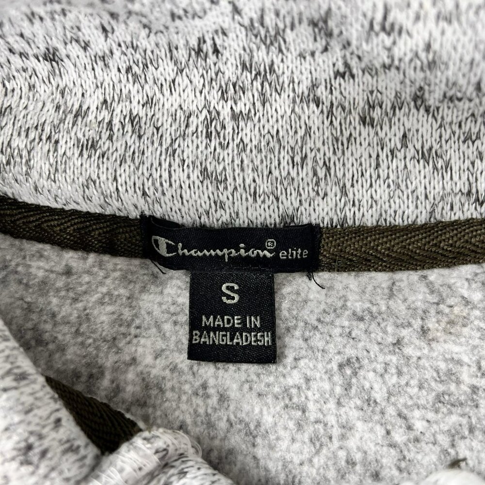 Champion Elite 1/4 Button Pullover Sweater Gray Women’s Size Small - Picture 3 of 7